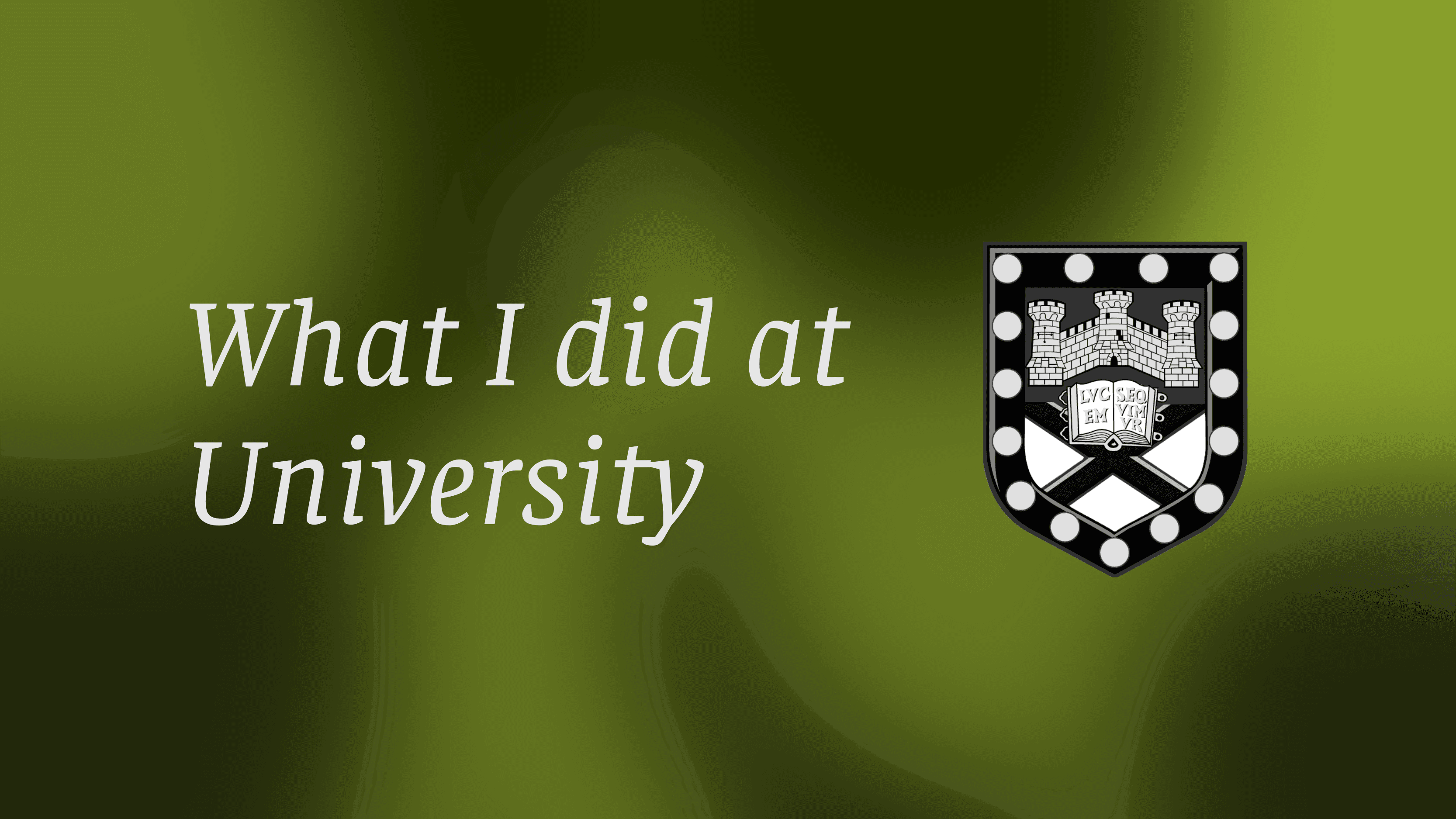 Screenshot of University Projects